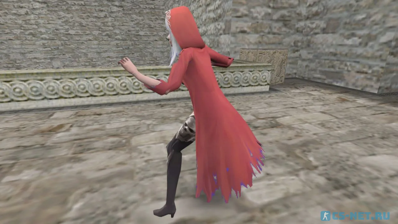 Модель персонажа «Sorceress (Колдунья)» для CS 1.6 (вид сбоку)