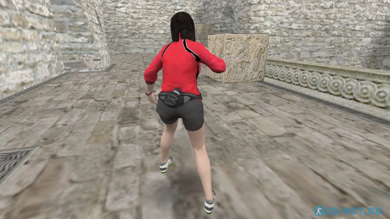 Модель персонажа «Kokoro (Кокоро)» из игры "Dead or Alive" для CS 1.6 (вид сзади)