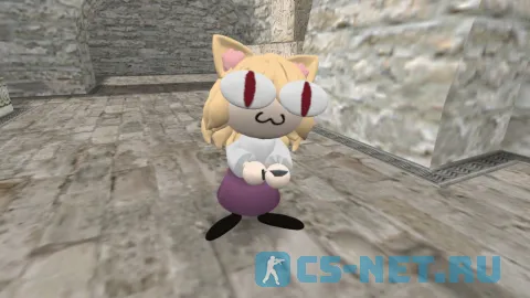 Модель персонажа «Neco Arc (Неко Арк)» из вселенной Type-Moon для CS 1.6 (вид спереди)