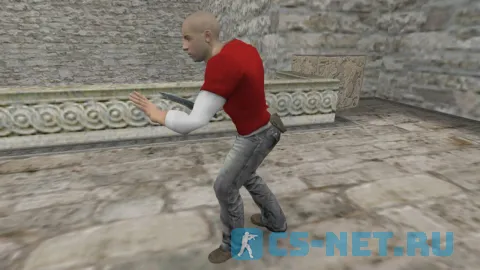 Модель персонажа «Dominic Toretto (Доминик Торетто)» из фильма «Форсаж» для CS 1.6 (вид сбоку)