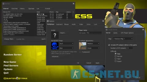 CS 1.6 Team Fortress 2 (главное меню)