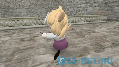 Модель персонажа «Neco Arc (Неко Арк)» из вселенной Type-Moon для CS 1.6 (вид сбоку)