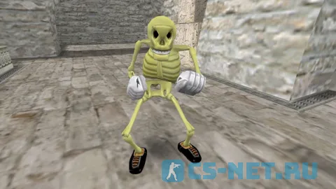 Модель персонажа «Skelepuncher» из игры «Sven Co-op» для CS 1.6 (вид спереди)