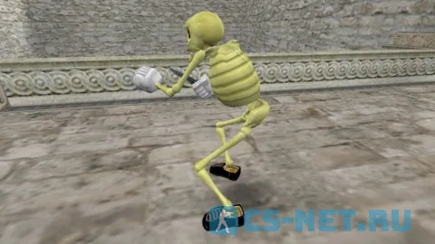 Модель персонажа «Skelepuncher» из игры «Sven Co-op» для CS 1.6 (вид сбоку)