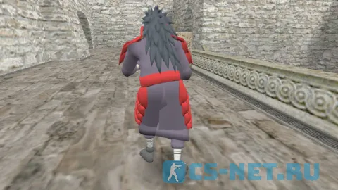 Модель персонажа «Madara (Мадара)» из аниме «Наруто: Ураганные хроники» для CS 1.6 (вид сзади ТТ)