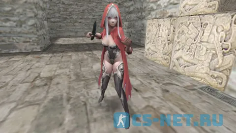 Модель персонажа «Sorceress (Колдунья)» для CS 1.6 (вид спереди)