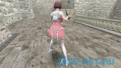 Модель персонажа «Amy» из игры "CSO" для CS 1.6 (вид сзади)