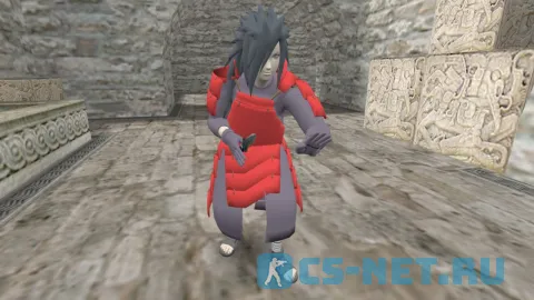 Модель персонажа «Madara (Мадара)» из аниме «Наруто: Ураганные хроники» для CS 1.6 (вид спереди ТТ)
