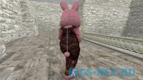 Модель персонажа «Robbie the Rabbit (Кролик Робби)» из аниме «Silent Hill» для CS 1.6 (вид сзади)