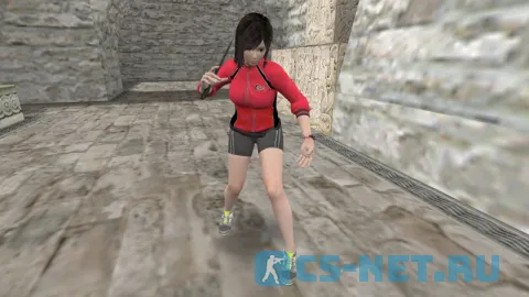 Модель персонажа «Kokoro (Кокоро)» из игры "Dead or Alive" для CS 1.6 (вид спереди)