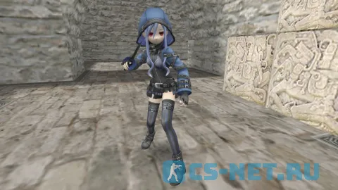 Модель персонажа «Ethel (Effole)» из игры "Fairy Fencer F" для CS 1.6 (вид спереди)