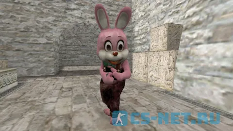 Модель персонажа «Robbie the Rabbit (Кролик Робби)» из аниме «Silent Hill» для CS 1.6 (вид спереди)