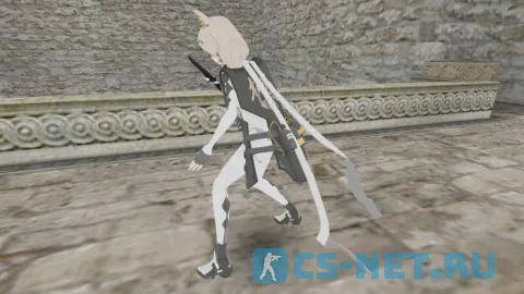 Модель персонажа «Meredith (Мередит)» из игры «Strinova» для CS 1.6 (вид сбоку)