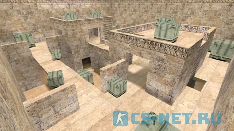 Карта «gg_dusted_houses» для CS 1.6