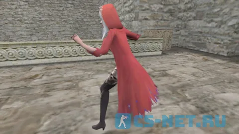 Модель персонажа «Sorceress (Колдунья)» для CS 1.6 (вид сбоку)