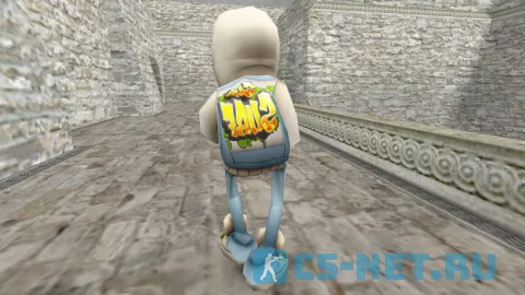 Модель персонажа «Jake (Джейк)» из игры "Subway Surfers" для CS 1.6 (вид сзади)