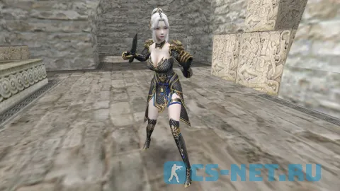 Модель персонажа «Yixuan» из игры "CSO" для CS 1.6 (вид спереди)