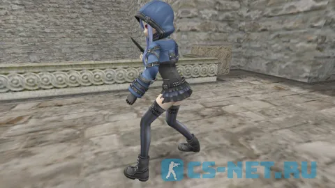 Модель персонажа «Ethel (Effole)» из игры "Fairy Fencer F" для CS 1.6 (вид сбоку)