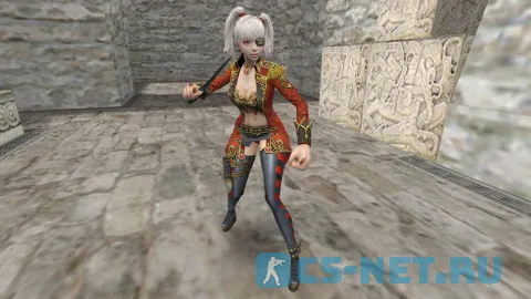 Модель персонажа «Michaela» из игры "CSO" для CS 1.6 (вид спереди)