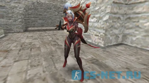 Модель персонажа «Risen Legend Vayne» из игры «League of Legends» для CS 1.6 (вид спереди)