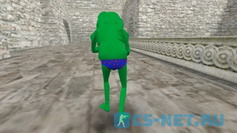 Модель персонажа «Pepe the Frog (Лягушонок Пепе)» популярный интернет-мем для CS 1.6 (вид сзади)