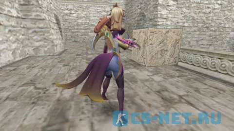Модель персонажа «Risen Legend Vayne» из игры «League of Legends» для CS 1.6 (вид сзади версия 2)