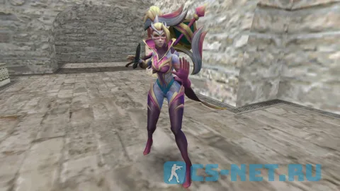 Модель персонажа «Risen Legend Vayne» из игры «League of Legends» для CS 1.6 (вид спереди версия 2)