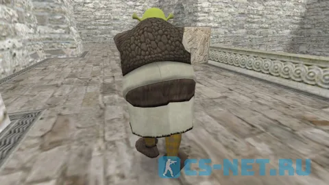 Модель персонажа «Shrek (Шрек)» из мультфильма «Шрек» для CS 1.6 (вид сзади)