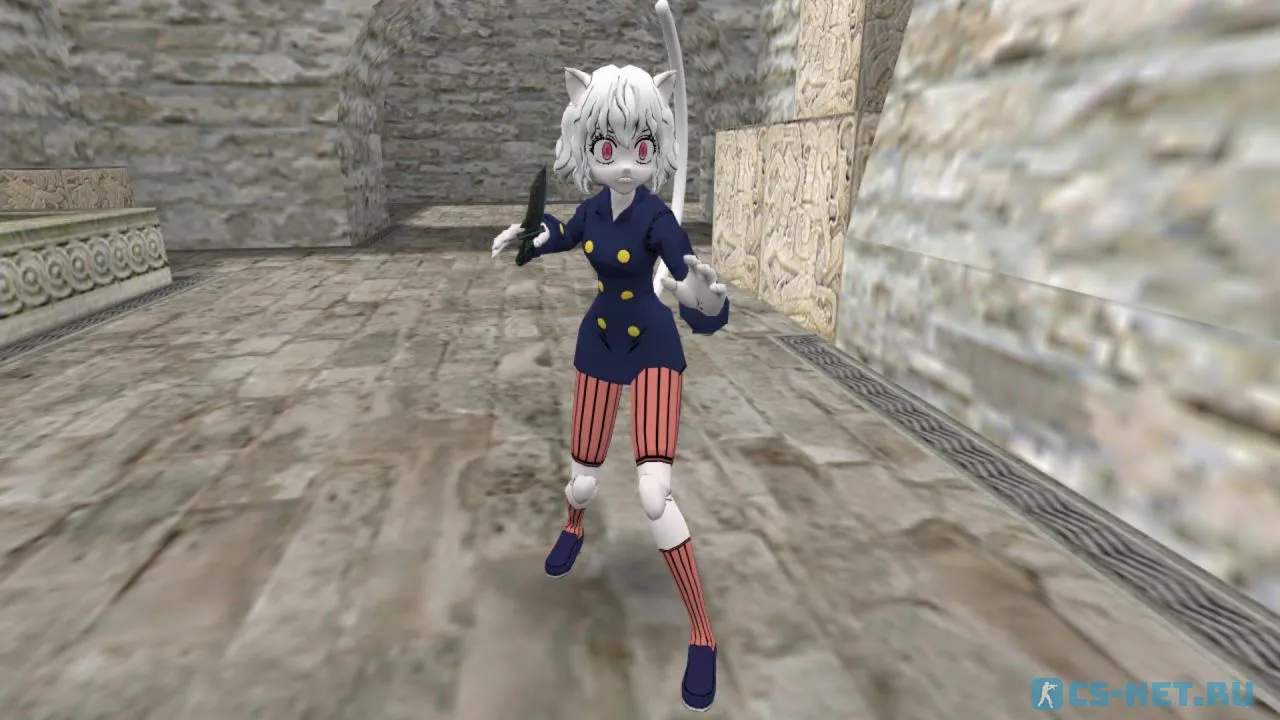 Модель персонажа «Neferpitou (Неферпито)» из аниме "Hunter x Hunter" для CS 1.6 (вид спереди)