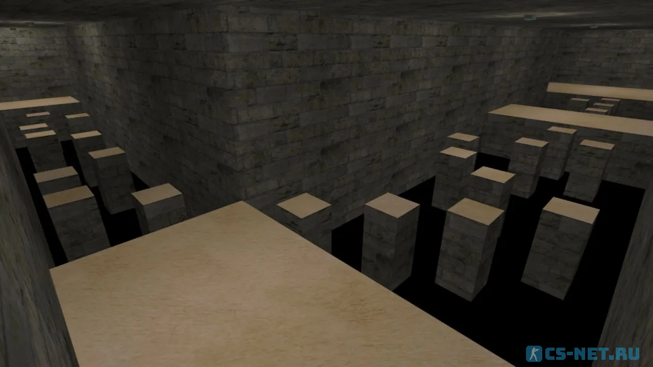 Карта «bhop_cave» для CS 1.6