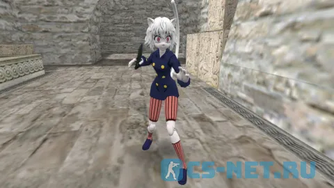 Модель персонажа «Neferpitou (Неферпито)» из аниме "Hunter x Hunter" для CS 1.6 (вид спереди)