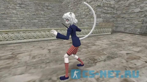 Модель персонажа «Neferpitou (Неферпито)» из аниме "Hunter x Hunter" для CS 1.6 (вид сбоку)