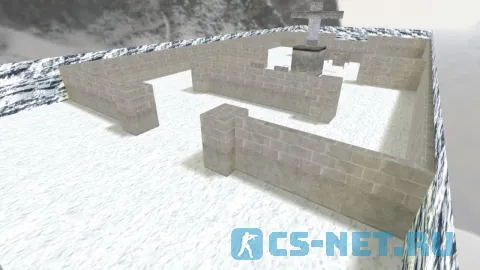 Карта «gg_red_snow» для CS 1.6