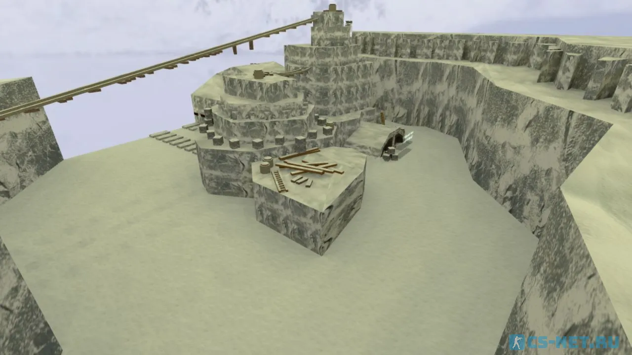 Карта «bhop_snowcliff» для CS 1.6