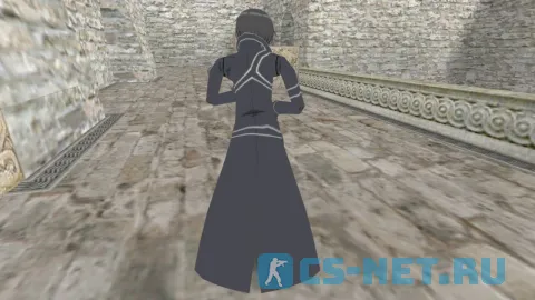 Модель персонажа «Kazuto Kirigaya» из аниме "Мастера Меча Онлайн (Sword Art Online)" для CS 1.6 ⚔️ (вид сзади)