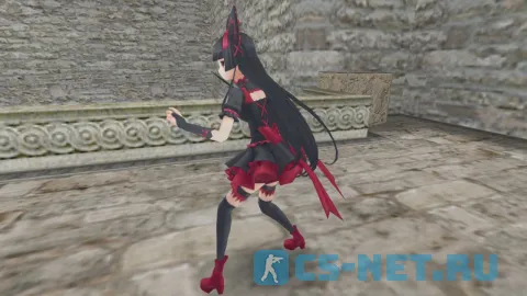 Модель персонажа «Rory Mercury (Рори Меркьюри)» из аниме "Врата: Там бьются наши воины" для CS 1.6 😈 (вид сбоку)