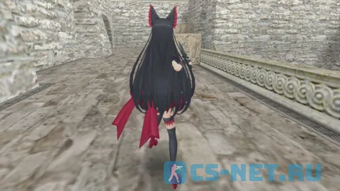Модель персонажа «Rory Mercury (Рори Меркьюри)» из аниме "Врата: Там бьются наши воины" для CS 1.6 😈 (вид сзади)