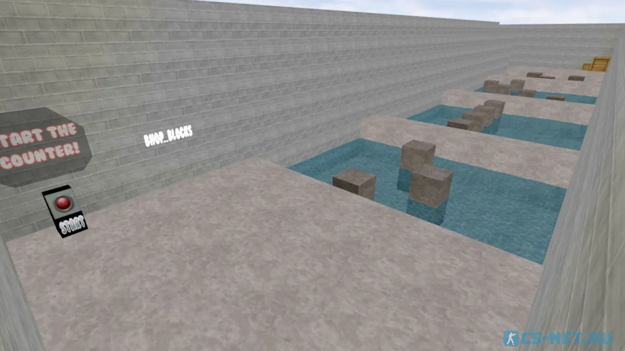 Карта «bhop_blocks» для CS 1.6
