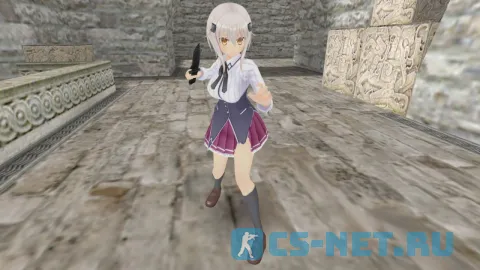 Модель персонажа «Koneko Toujou (Конэко Тодзё)» из аниме "Старшая школа DxD" для CS 1.6 (вид спереди)