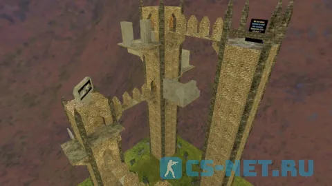 Карта «kz_cg_4towers» для CS 1.6